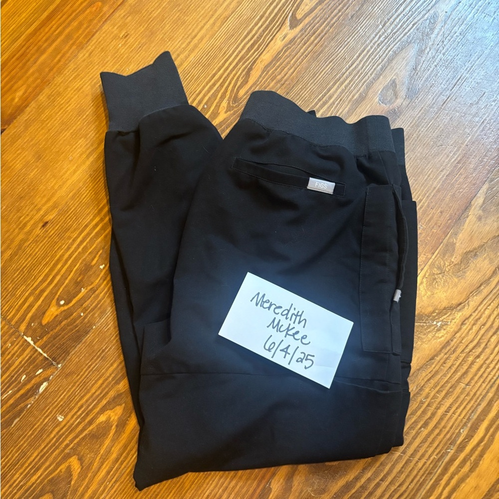 Figs Black High Waisted Zamora Jogger Pants
